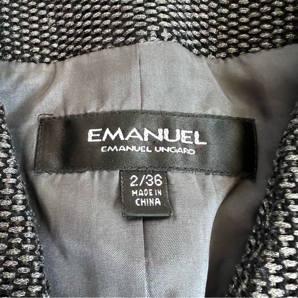 Emanuel Ungaro Black and Gray Blazer - Picture 5 of 8